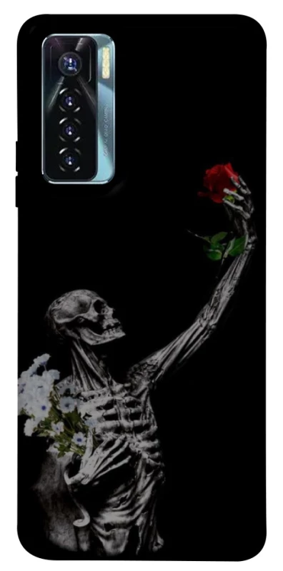 Чохол на TECNO Camon 17 Pro Skeleton vs Rose фото 1 з 1