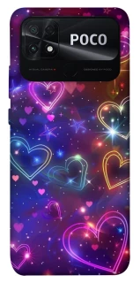 Чохол на Xiaomi Poco C40 Drawn hearts фото 1 з 1