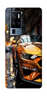 Чохол на Vivo X50 Pro+ Golden sports car фото 1 з 1