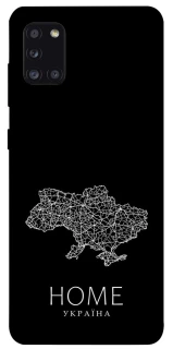Чохол на Samsung Galaxy A31 Ukraine black map фото 1 з 1