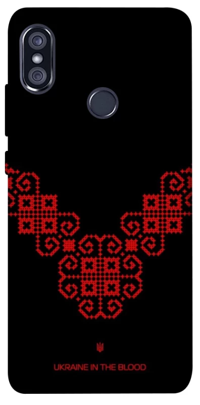 Чохол на Xiaomi Redmi Note 5 Pro / Note 5 (AI Dual Camera) Чорно-червона вишиванка фото 1 з 1