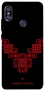 Чехол на Xiaomi Redmi Note 5 Pro / Note 5 (AI Dual Camera) Черно-красная вышиванка фото 1 из 1
