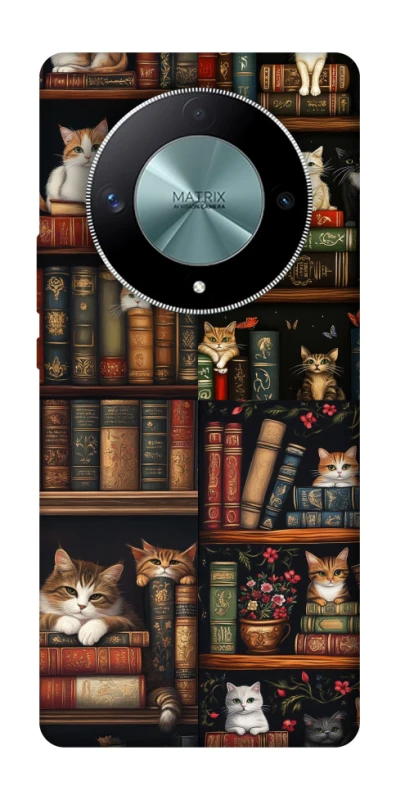 Чехол на Huawei Magic6 Lite Cats & Books фото 1 из 1
