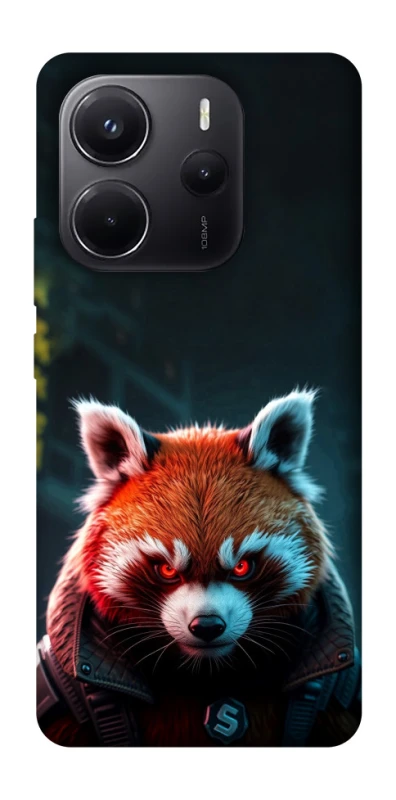 Чохол на Xiaomi Redmi Note 14 5G Cyber Red Panda фото 1 з 1