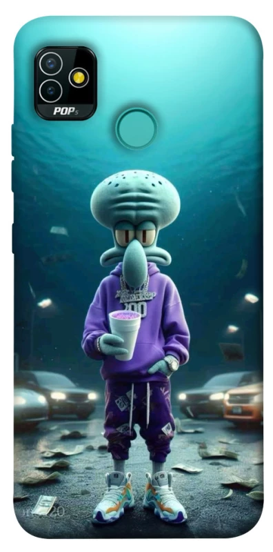 Чехол на TECNO POP 5 Сквидвард фото 1 из 1