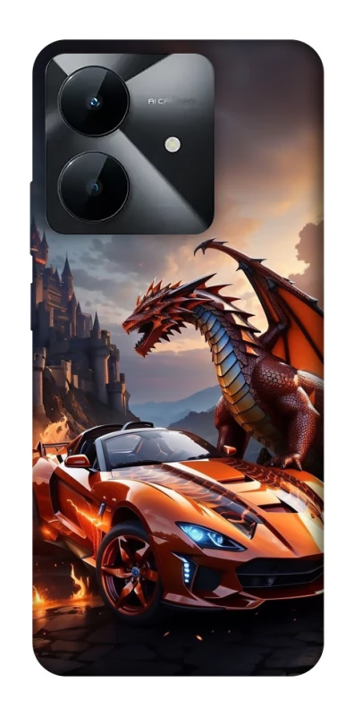 Чохол на Realme Note 60x Сar and dragon фото 1 з 1