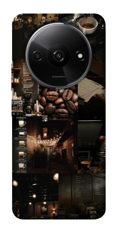 Чохол на Xiaomi Redmi A3 Coffee collage ver.1 фото 1 з 1