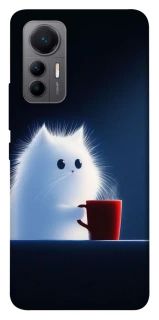 Чехол на Xiaomi 12 Lite Чехол кот с кофе фото 1 из 1