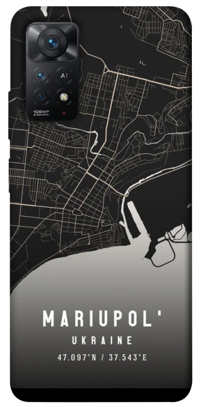 Чехол на Xiaomi Redmi Note 11 Pro 4G/5G Mariupol map фото 1 из 1