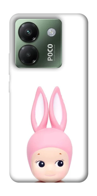 Чохол на Xiaomi Poco M7 pro 5G Minimal Bunny Peek фото 1 з 1