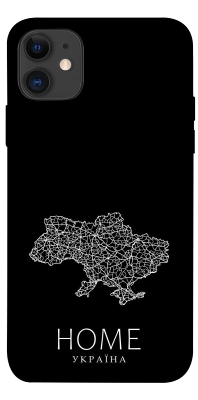 Чохол на Apple iPhone 11 (6.1") Ukraine black map фото 1 з 1