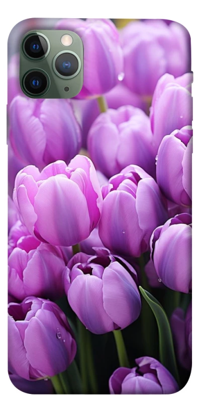 Чохол на Apple iPhone 11 Pro Max (6.5") Фіолетові тюльпани фото 1 з 1
