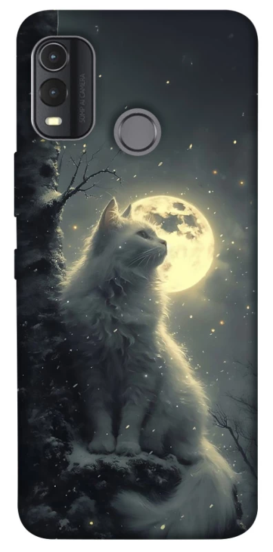 Чохол на Nokia G11 Plus Кіт під місяцем фото 1 з 1