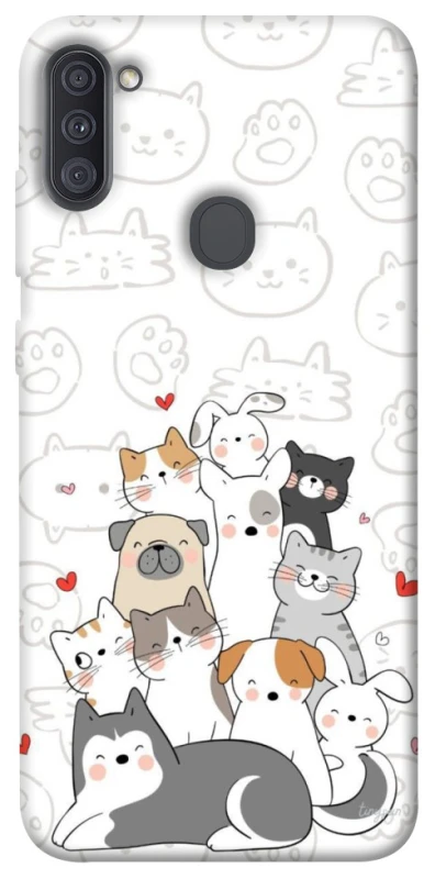 Чехол на Samsung Galaxy A11 Funny Pets фото 1 из 1