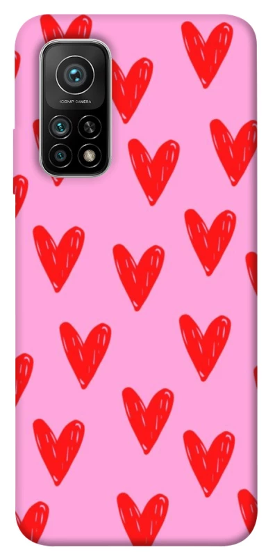 Чохол на Xiaomi Mi 10T Red hearts 2 фото 1 з 1