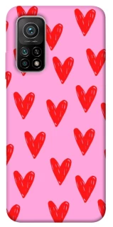 Чехол на Xiaomi Mi 10T Red hearts 2 фото 1 из 1
