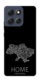 Чохол на Motorola Moto G86 Ukraine black map фото 1 з 1