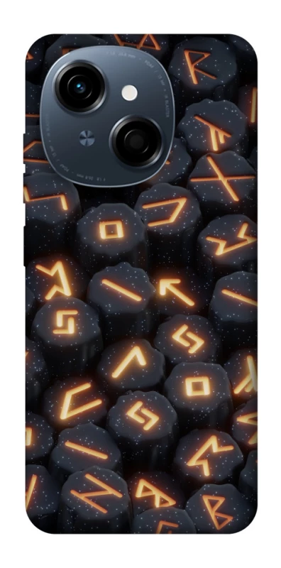 Чехол на TECNO Spark Go 1 Огненые руны фото 1 из 1