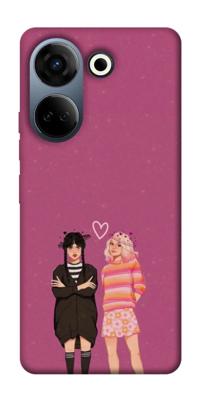 Чохол на TECNO Camon 20 Pro (CK7n) Raven & Rainbow Wednesday фото 1 з 1