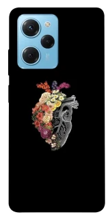 Чохол на Xiaomi Poco X5 Pro 5G Heart with flowers фото 1 з 1