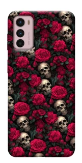 Чехол на Motorola Moto G42 Черепа и розы фото 1 из 1