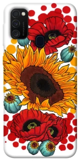 Чохол на Samsung Galaxy M30s / M21 Соняшники та маки фото 1 з 1