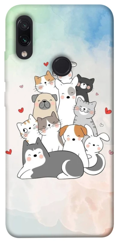Чехол на Xiaomi Redmi Note 7 / Note 7 Pro / Note 7s Funny Pets ver.2 фото 1 из 1