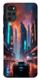 Чехол на Motorola Moto G22 Cyber city фото 1 из 1