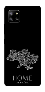 Чехол на Samsung Galaxy A42 5G Ukraine black map фото 1 из 1