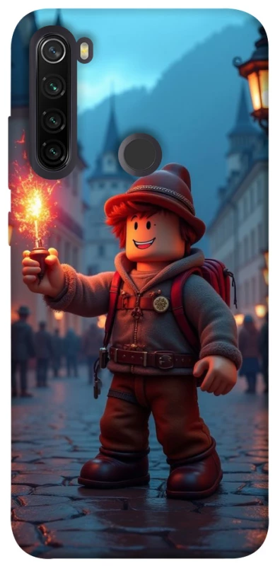 Чохол на Xiaomi Redmi Note 8T Roblox Fire Logo Blue Flames фото 1 з 1