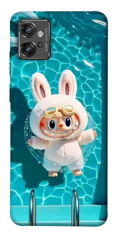 Чохол на Motorola Moto G32 Labubu in the pool ver.2 фото 1 з 1