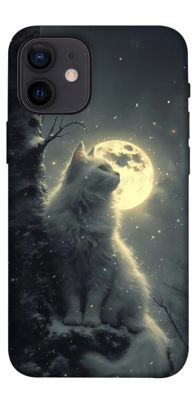 Чохол на Apple iPhone 12 mini (5.4") Кіт під місяцем фото 1 з 1