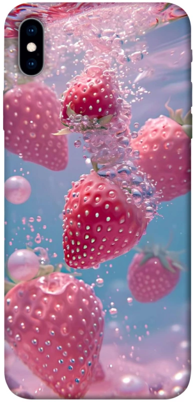 Чохол на Apple iPhone XS Max (6.5") Полуниця в воді фото 1 з 1