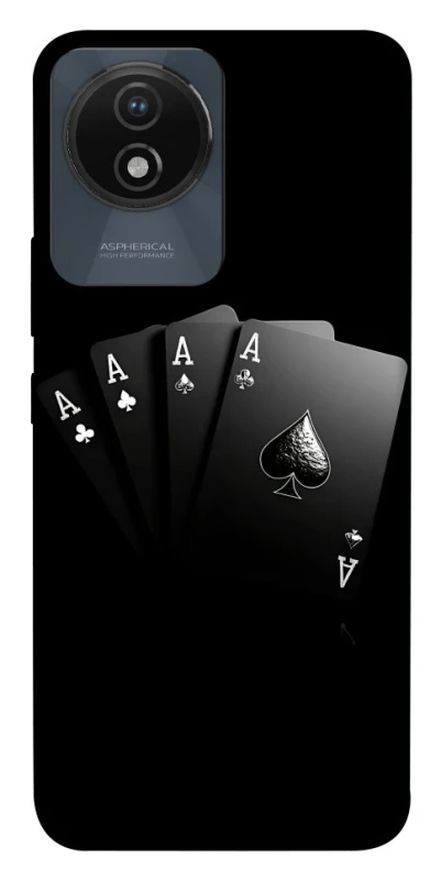 Чохол на Vivo Y02 Black Cards фото 1 з 1