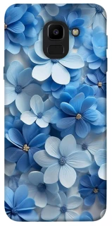 Чехол на Samsung J600F Galaxy J6 (2018) Синие цветы фото 1 из 1
