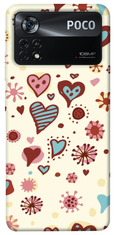 Чехол на Xiaomi Poco X4 Pro 5G Pretty hearts фото 1 из 1