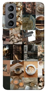 Чохол на Samsung Galaxy S21 FE Coffee collage ver.3 фото 1 з 1