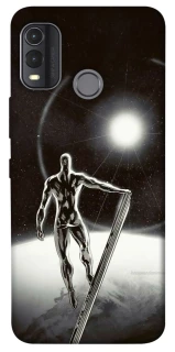 Чехол на Nokia G11 Plus Серебряный сёрфер фото 1 из 1