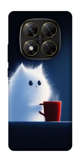 Чехол на Xiaomi Poco X7 Чехол кот с кофе фото 1 из 1