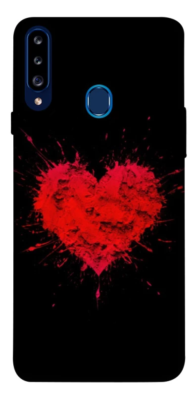 Чохол на Samsung Galaxy A20s Splash heart фото 1 з 1