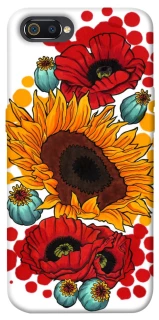 Чехол на Realme C2 Подсолнечники и маки фото 1 из 1