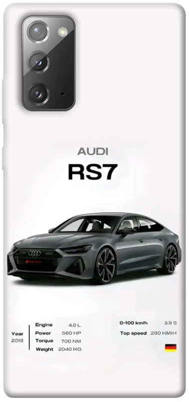 Чехол на Samsung Galaxy Note 20 Audi RS7 фото 1 из 1
