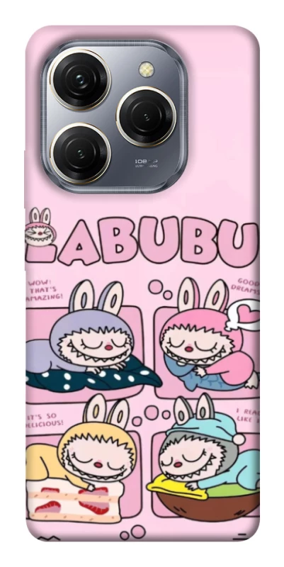 Чохол на TECNO Spark 20 Pro Labubu Dreams Collage фото 1 з 1