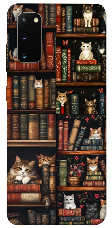 Чехол на Samsung Galaxy S20 Cats & Books фото 1 из 1