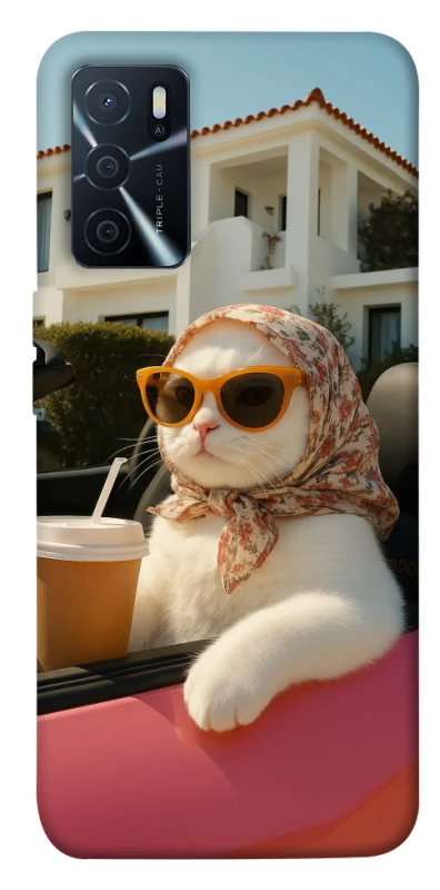 Чохол на Oppo A16s / A16 Stylish Cat Cruise фото 1 з 1