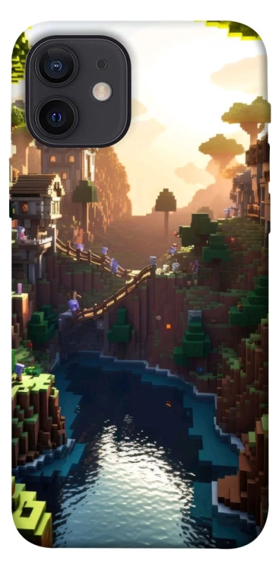 Чехол на Apple iPhone 12 (6.1") Minecraft sunset фото 1 из 1