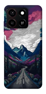 Чехол на ZTE Blade A35 4G Нарисованные горы фото 1 из 1