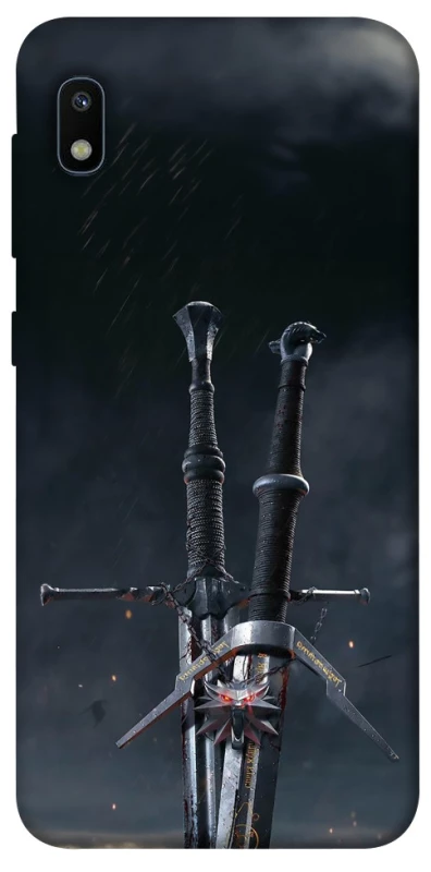 Чехол на Samsung Galaxy A10 (A105F) Мечи Ведьмака фото 1 из 1
