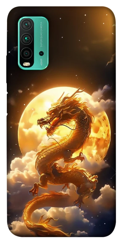 Чехол на Xiaomi Redmi Note 9 4G / Redmi 9 Power Golden Dragon фото 1 из 1