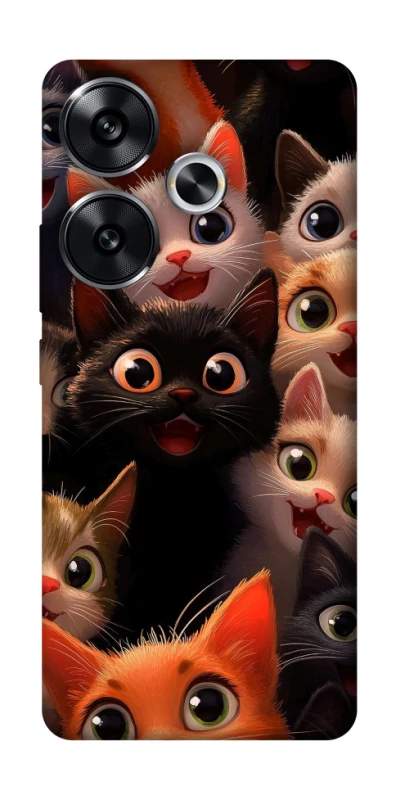 Чохол на Xiaomi Poco F6 happy cats фото 1 з 1